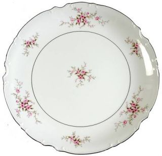 Mikasa Versailles 12 Chop Plate/Round Platter, Fine China Dinnerware   Pink Ros