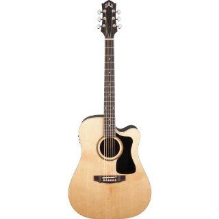 Guild Guitars 383 0506 821 AD 5CE Dreadnaught Cutaway Acoustic Guitar   Natural Musical Instruments