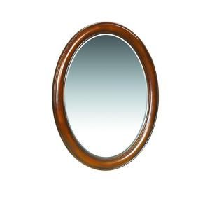 Belle Foret 33 in. L x 24 in. W Wall Mirror in Medium Brown BF80021