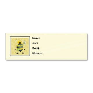 Doodle Bugs Bumble Bee Profile Card Business Cards