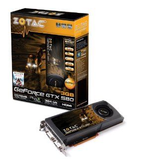 ZOTAC GeForce GTX 580 3GB GDDR5 PCI Express 2.0  Dual DVI/mini HDMI SLI Ready Graphics Card, ZT 50103 10P Electronics