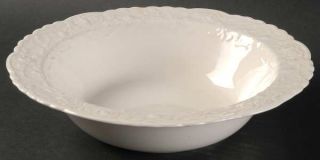 Steubenville Rose Point 8 Round Vegetable Bowl, Fine China Dinnerware   All Whi