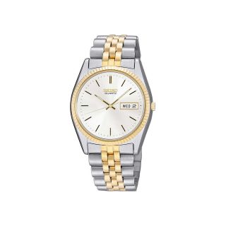 Seiko Mens Two Tone Stainless Steel Dress Watch