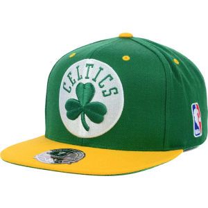 Boston Celtics Mitchell and Ness NBA Team Patch Fitted Cap