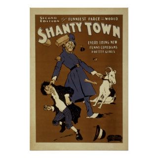 SHANTY TOWN Farcical Comedy Act VAUDEVILLE Poster