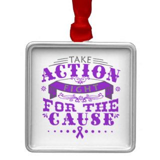 Epilepsy Take Action Fight For The Cause Ornament