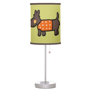 orange woolly jumper puppy desk lamp