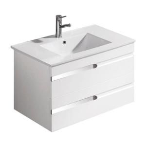 Vigo Ethereal Petit 32 in. Single Bathroom Vanity with Vanity Top in White Gloss VG09031001K1