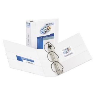 Avery Durable View Binder with Two Booster EZD Rings, 3 Capacity   White