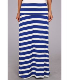 Calvin Klein Thick Stripe Maxi Skirt Womens Skirt (Blue)