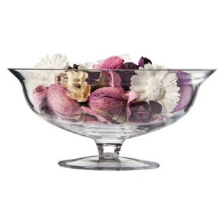 Threshold Footed Glass Vase With Potpourri Filler   Purple