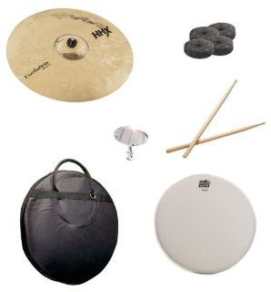Sabian 20 Inch HHX Evolution Ride Brilliant Finish Pack with Cymbal Bag, Snare Head, Drumsticks, Drum Key, and Cymbal Felts Musical Instruments