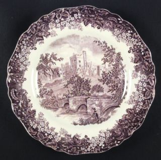 J & G Meakin Romantic England Brown Mek(Older/Cream) Dinner Plate, Fine China Di