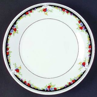 Lynns China Bennington Salad Plate, Fine China Dinnerware   Empress, Black Band