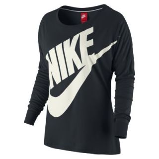 Nike Signal Long Sleeve Womens T Shirt   Black
