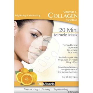 BioMiracle Anti Aging and Moisturizing Face Mask Sheets   Vitamin C (5 Count)