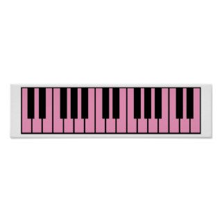 Pink Piano Keyboard Print