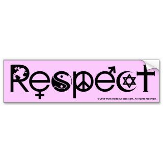 Coexist With Respect Bumper Sticker