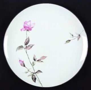 Sango Dawn Rose Dinner Plate, Fine China Dinnerware   Pink Rosebuds, Coupe, Plat