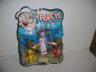 Olive Oyl Bendable Figure with Jeep Figure Hat and Purse Toys & Games