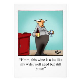 Funny Wine Humor Invitation
