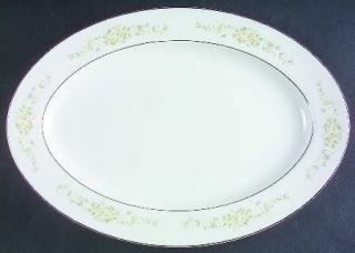 Fine China of Japan Lady Carolyn 14 Oval Serving Platter, Fine China Dinnerware