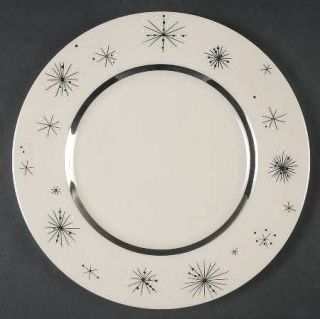 Fine Arts Romance Of The Stars Cream Salad Plate, Fine China Dinnerware   Black