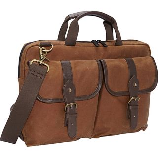 Waxed Knickerbocker Laptop Bag (13) Field Tan/Dark Brown   TOKEN Non Whee