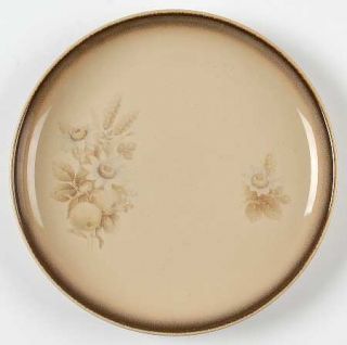 Denby Langley Memories Salad Plate, Fine China Dinnerware   Tan&White Flowers, T
