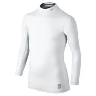 Nike Pro Hyperwarm Mock Kids Shirt   White
