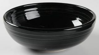 Homer Laughlin  Fiesta Black (Newer) 7 Bistro Bowl, Fine China Dinnerware   Bla