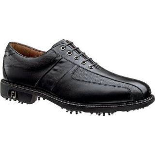Footjoy Icon Sport Saddle Golf Shoe (Black/Black) 10.5 Wide Shoes