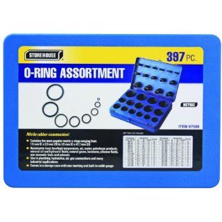 397 Piece Metric O Ring Assortment with Storage Case and O ring Gauge   Faucet O Rings  
