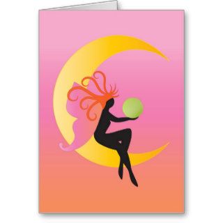 Moon Fairy Birthday Greeting Cards