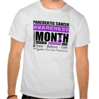 Support November Pancreatic Cancer Awareness Month T shirts