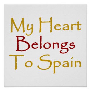My Heart Belongs To Spain Poster