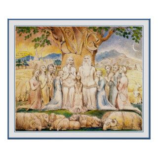 William Blake Poster Print Job & His Family