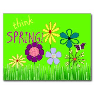 Think Spring   Post Cards