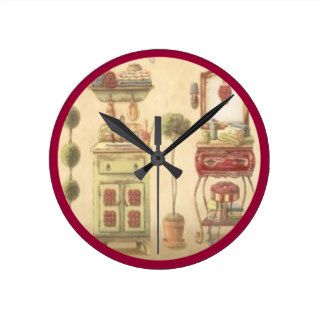 French Country Bathroom Wall Clock