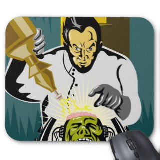 Dr. Frankenstein or mad scientist Mouse Pad