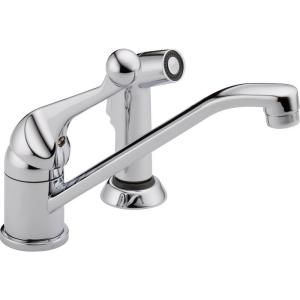 Delta Classic Single Handle Side Sprayer Kitchen Faucet in Chrome 175LF WF