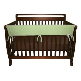 Set of Two Fleece 27 Side Rail Cover for Convertible Crib  Sage