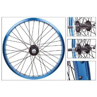 Wheel Master BMX Wheel Set   20" x 1.75, Alienation 440 Rim, 36H, 14mm Fixie Hub, Blue  Bike Wheels  Sports & Outdoors
