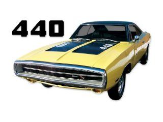 1970 Dodge Charger 440 Hood Numbers Decals Kit   RED Automotive