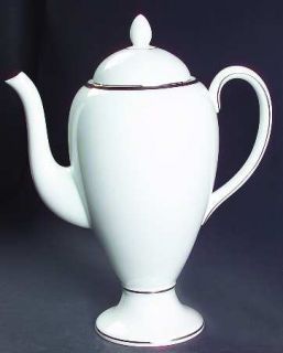 Wedgwood Sterling Coffee Pot & Lid, Fine China Dinnerware   White Background, Pl