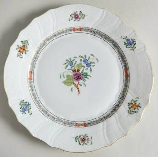 Herend Windsor Garden (Fdm) Dinner Plate, Fine China Dinnerware   Floral Rim,Cen