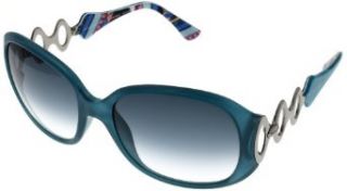 Emilio Pucci Sunglasses Womens EP604S 440 Blue Green Shoes
