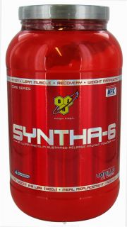 BSN   Syntha 6 Sustained Release Protein Powder Vanilla Ice Cream   2.91 lbs.