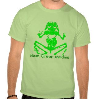 Green frog skeleton Tee  Mean Green Machine
