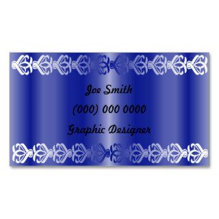 Blue Deco Designer Business Card
